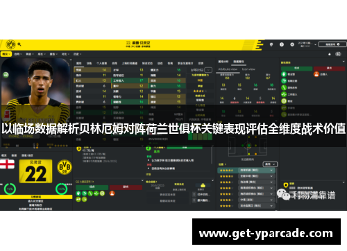 以临场数据解析贝林厄姆对阵荷兰世俱杯关键表现评估全维度战术价值